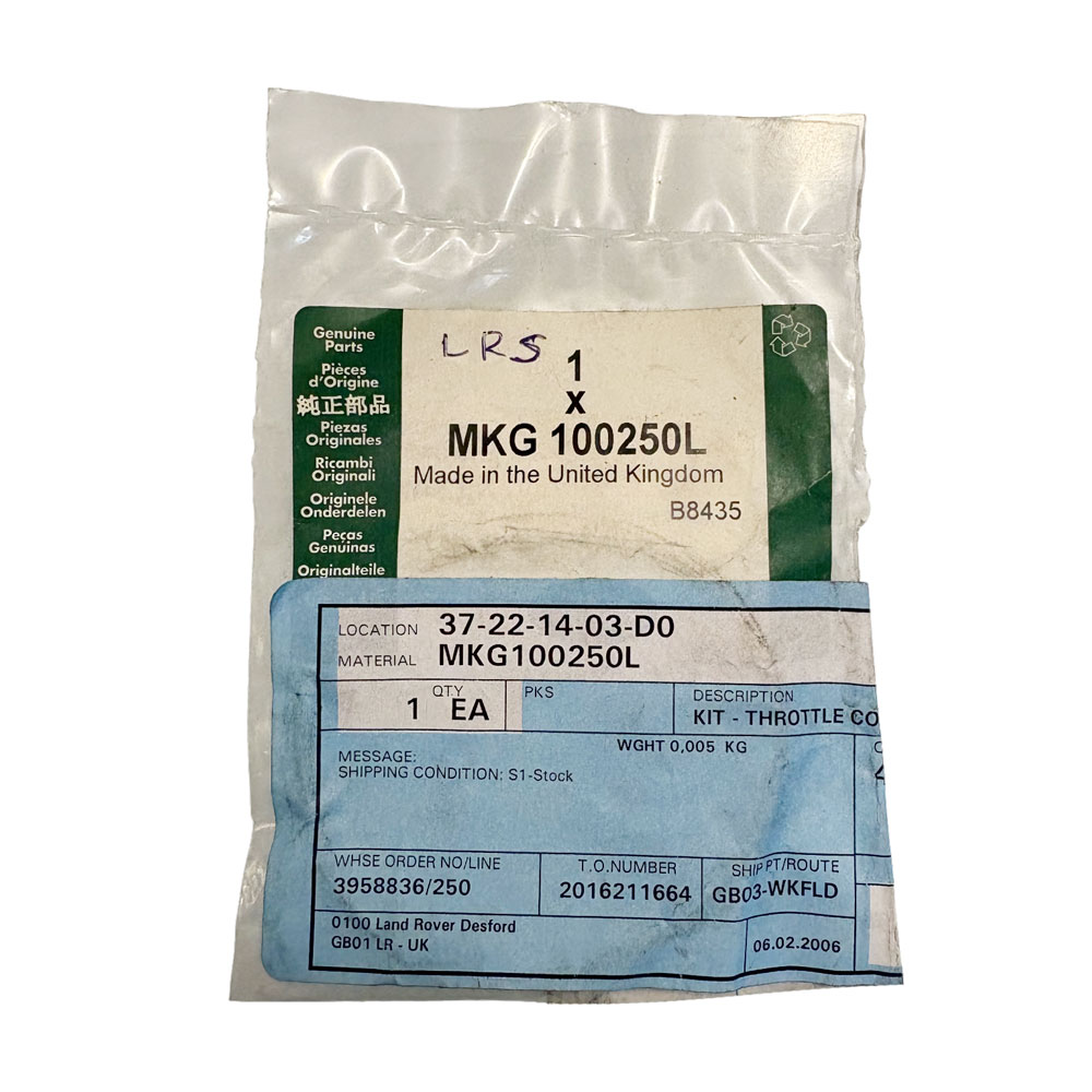 Throttle Body O Ring Kit MKG100250L